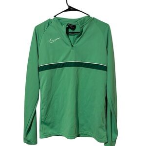Nike Green Windbreaker Lightweight Athletic Jacket